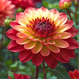 Георгин Оникс Найт купить по цене от 590р. в интернет-магазине «Посадика» с доставкой почтой в в Инсаре и по всей России – [изображение №1].