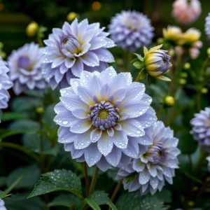 Георгин Акварель купить по цене от 680р. в интернет-магазине «Посадика» с доставкой почтой в в Инсаре и по всей России – [изображение №1].